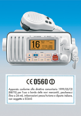 vhf icom ic-m421 con dsc